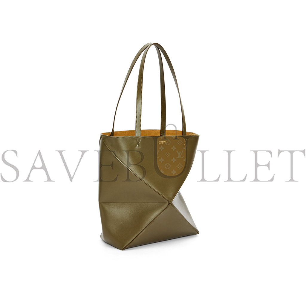 l*ew* medium puzzle fold tote in shiny calfskin a657g50x01 (31.5*25.5*14.5cm)
